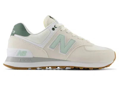 Pre-owned New Balance 574 (women's) Sneakers In Sea Salt/new Spruce