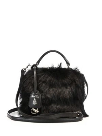 Shop Mark Cross Laura Baby Leather & Calf Hair Camera Bag In Black