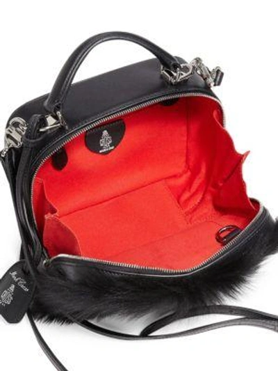 Shop Mark Cross Laura Baby Leather & Calf Hair Camera Bag In Black