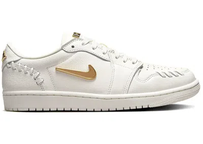 Pre-owned Jordan 1 Low Method Of Make (women's) Sneakers In Sail/metallic Gold