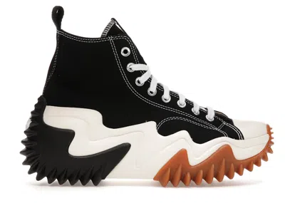 Pre-owned Converse Men's  Run Star Motion Gum Sneakers In Black/white/gum Honey