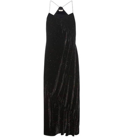 Edun Printed Velvet Dress In Black