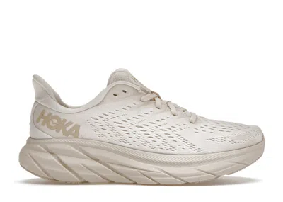 Pre-owned Hoka Clifton 8 (women's) Sneakers In Eggnog/shifting Sand
