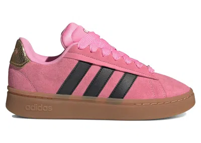 Pre-owned Adidas Originals Grand Court Alpha 00s (women's) Sneakers In Bliss Pink/core Black/gold Metallic
