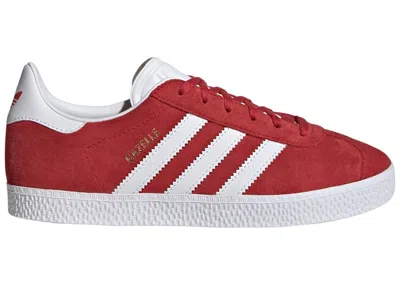 Pre-owned Adidas Originals Gazelle Sneakers In Better Scarelet Red/cloud White/gold Metallic