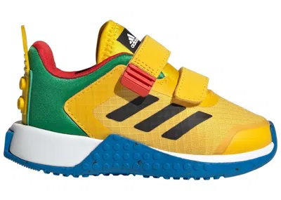 Pre-owned Adidas Originals Dna Twostrap Lego Sneakers In Eqt Yellow/core Black/shock Blue
