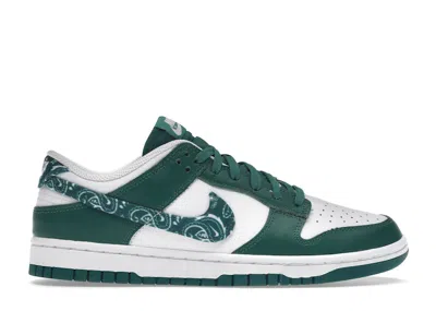 Pre-owned Nike Dunk Low Essential Paisley Pack Green (women's) Sneakers In White/malachite In Multi