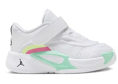 Pre-owned Jordan 3 Retro Photo Finish Sneakers In White/volt Glow/green Glow In Multi