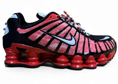 Pre-owned Nike Shox Tl Sp 3 Riccardo Tisci (women's) Sneakers In Habanero Red/white/black