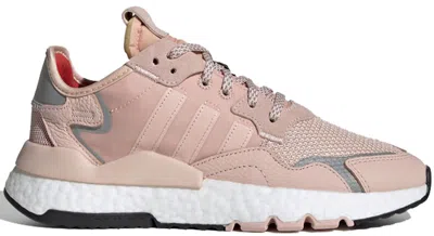 Pre-owned Adidas Originals Nite Jogger 3m (women's) Sneakers In Vapour Pink/icey Pink