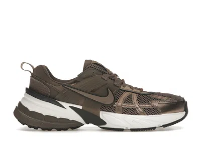 Pre-owned Nike V2k Run (women's) Sneakers In Mink Brown/ironstone/team Anthracite In Multi