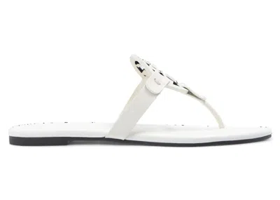 Pre-owned Tory Burch Miller Soft Sandals (women's) Sneakers In New Ivory/off White
