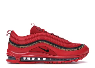 Pre-owned Nike Air Max 97 Leopard Pack Red (women's) Sneakers In University Red/print/black In Multi