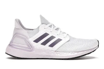 Pre-owned Adidas Originals Ultra Boost 20 White (women's) Sneakers In Footwear White/tech Purple/purple Tint