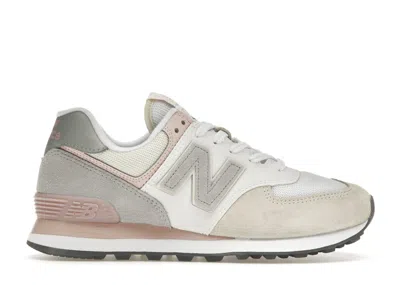 Pre-owned New Balance 574 Sand (women's) Sneakers In Beige/white/pink
