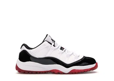 Pre-owned Jordan 11 Retro Low Concord Bred Sneakers In White/gym Red/black In Multi