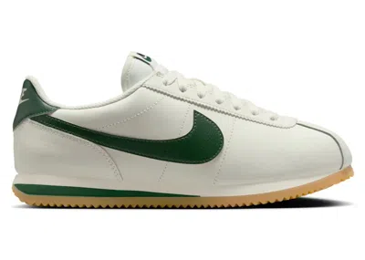 Pre-owned Nike Cortez (women's) Sneakers In Sail/fig Gum Yellow/black In Multi