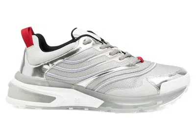 Pre-owned Givenchy Men's  Giv 1 Transparent Sole Sneakers In Silvery