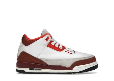 Pre-owned Jordan 3 Retro Se Dunk On Mars Sneakers In White/black/mars Stone