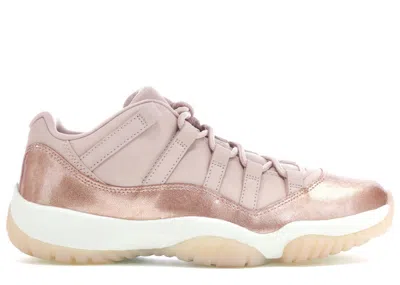 Pre-owned Jordan 11 Retro Low Rose Gold (women's) Sneakers In Sail/metallic Red Bronze/gum Medium Brown In Multi