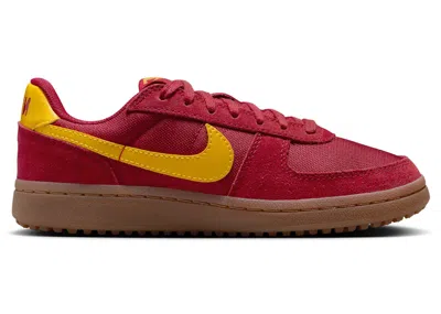 Pre-owned Nike Field General Sneakers In Gym Red/gum Medium Brown/team Gold