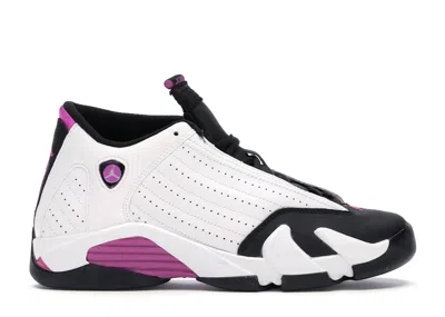 Pre-owned Jordan 14 Retro Toe Sneakers In White/fuchsia Flash/black In Multi