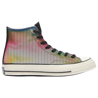 Pre-owned Converse Men's  Chuck Taylor All Star 70 Hi Spectrum Iridescent Sneakers In Black