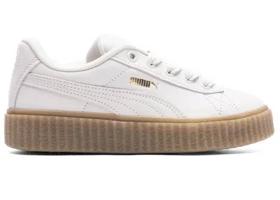 Pre-owned Puma Creeper Phatty Rihanna Fenty Sneakers In Warm White/gold/gum In Multi