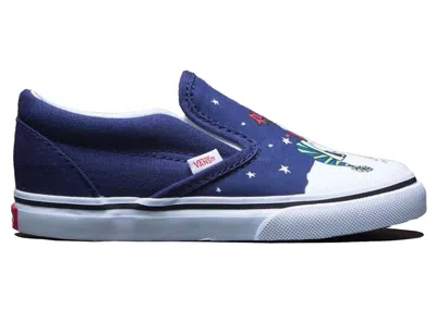 Pre-owned Vans Classic Slipon Peanuts Charlie And Tree Sneakers In Blue