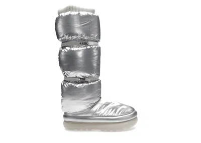 Pre-owned Ugg Classic Maxi Ultra Tall Boot (women's) Sneakers In Metallic Silver