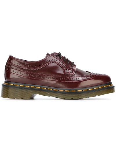 Shop Dr. Martens' Ridged Sole Brogues In Pink