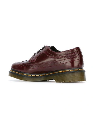 Shop Dr. Martens' Ridged Sole Brogues In Pink