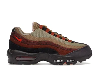 Pre-owned Nike Air Max 95 Anatomy Of Air (women's) Sneakers In Brown Basalt/oxen Brown/mars Stone