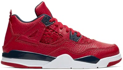 Pre-owned Jordan 4 Retro Fiba (2019) Sneakers In Gym Red/obsidian/white