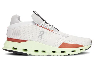 Pre-owned On Men's  Running Cloudnova Sneakers In White/limelight
