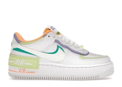 Pre-owned Nike Air Force 1 Low Shadow Lime (women's) Sneakers In White/peach Cream/light Liquid Lime