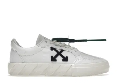 Pre-owned Off-white Off Vulc Low Canvas (women's) (ss22) Sneakers In White/black