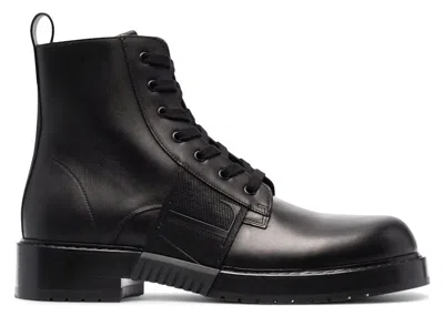 Pre-owned Valentino Garavani Men's  Vl7n City Combat Boots Sneakers In Black