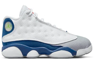 Pre-owned Jordan 13 Retro Sneakers In White/french Blue/light Steel Grey