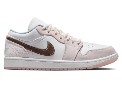 Pre-owned Jordan 1 Low Coral (women's) Sneakers In White/light Soft Pink