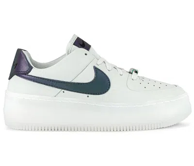 Pre-owned Nike Air Force 1 Sage Low Lx (women's) Sneakers In Spruce Aura/blank White In Multi