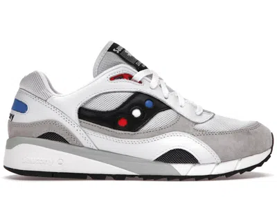 Pre-owned Saucony Men's  Shadow 6000 Extra Butter Rabbit Sneakers In White/black/red In Multi