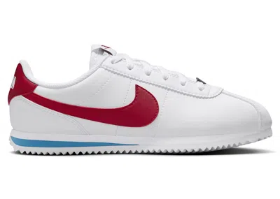 Pre-owned Nike Cortez Sneakers In White/varsity Blue/varsity Red In Multi