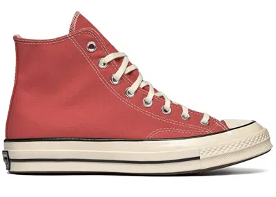 Pre-owned Converse Men's  Chuck Taylor All Star 70 High Vintage Canvas Sneakers In Rhubarb Pie/egret/black