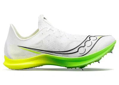 Pre-owned Saucony Men's  Endorphin Cheetah Sneakers In White/slime In Multi