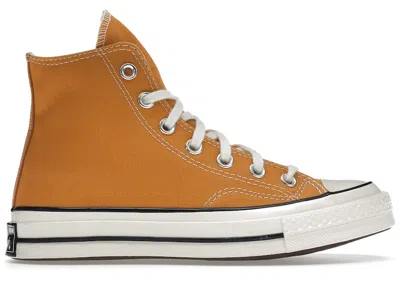 Pre-owned Converse Men's  Chuck Taylor All Star 70 Hi Sneakers In Sunflower/black/egret