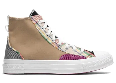 Pre-owned Converse Men's  Chuck Taylor All Star 70 Hi Hacked Fashion Sneakers In Nomad Khaki/black