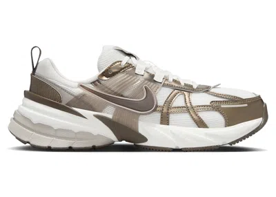Pre-owned Nike V2k Run Ironstone (women's) Sneakers In Mink Brown/summit White/college Grey