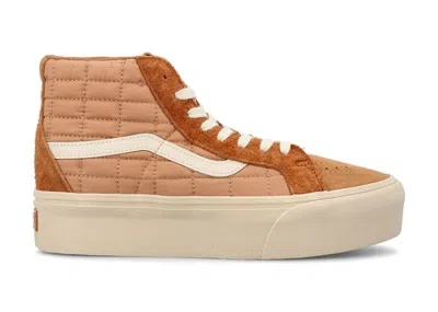 Pre-owned Vans Vault Sk8hi Reissue Platform Lx Joe Freshgoods Chocolate Valley Resort Sneakers In Camel In Brown