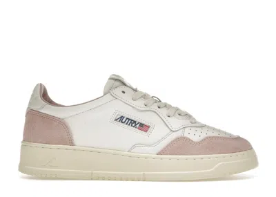 Pre-owned Autry Medalist Leather Low (women's) Sneakers In White/powder